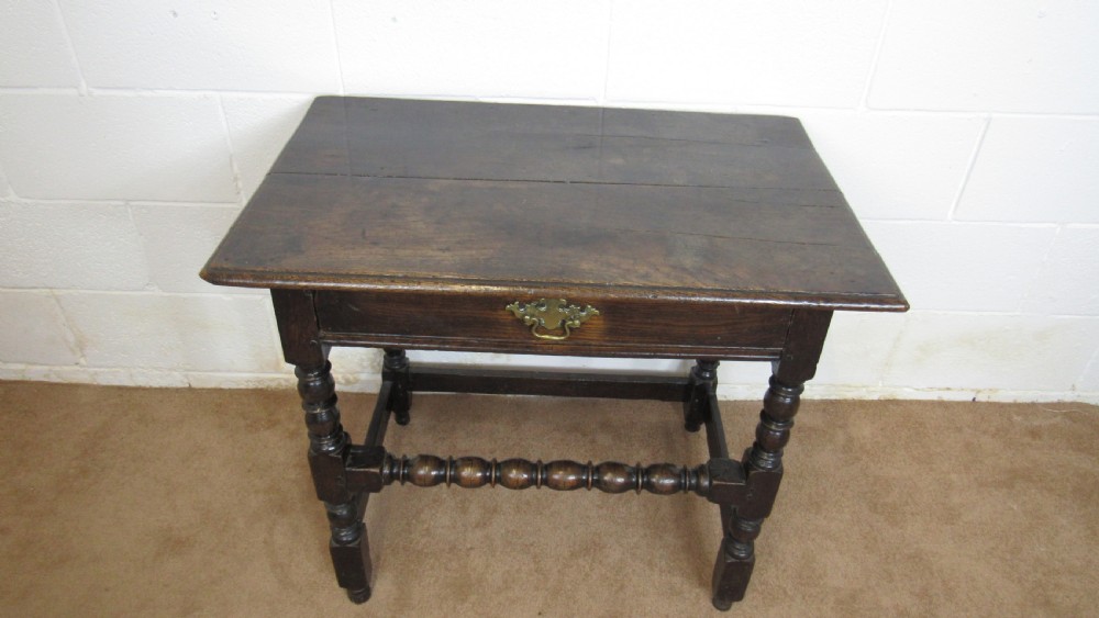 17th century oak side table View III