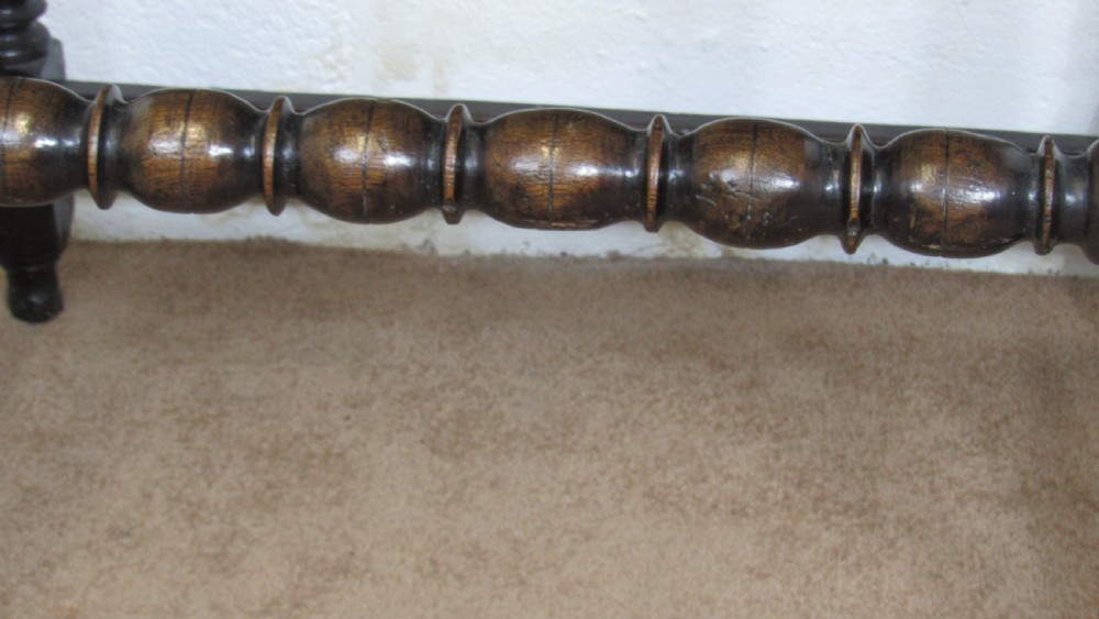 17th century oak side table View IX