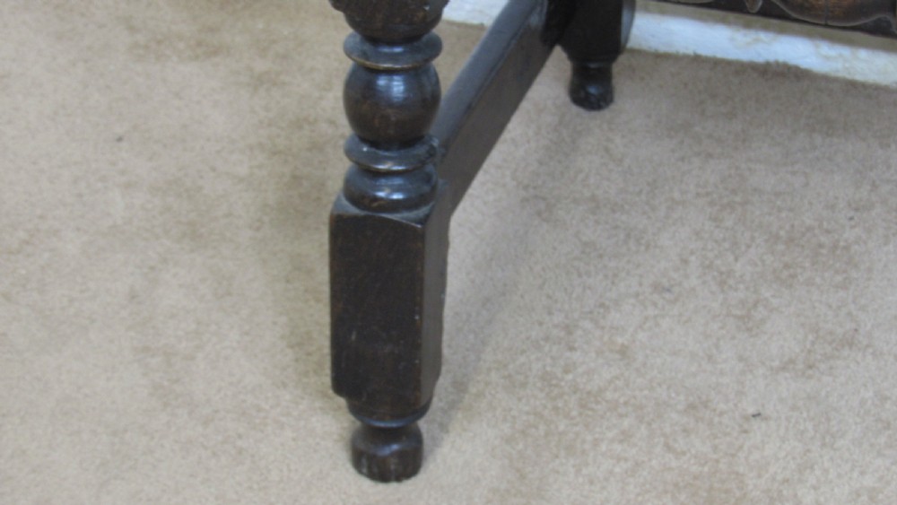 17th century oak side table View X