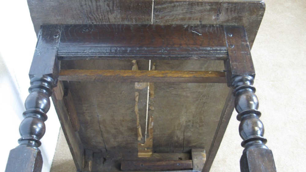 17th century oak side table View XIX