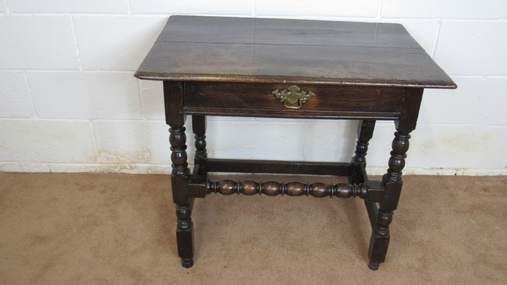17th century oak side table View XXII
