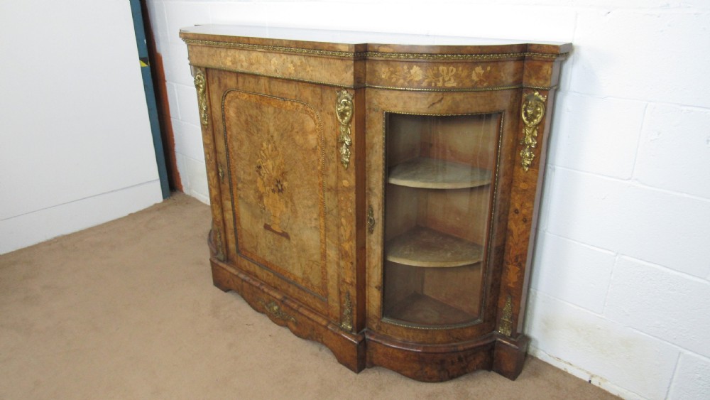 Superb quality walnut credenza side cabinet  View XI