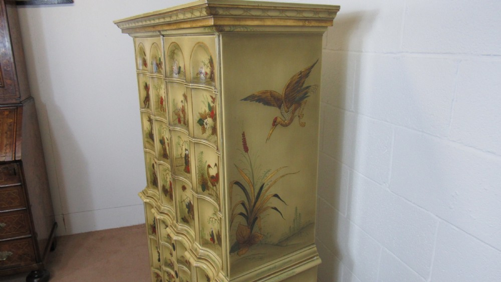 Laquered chinoiserie cocktail cabinet View X