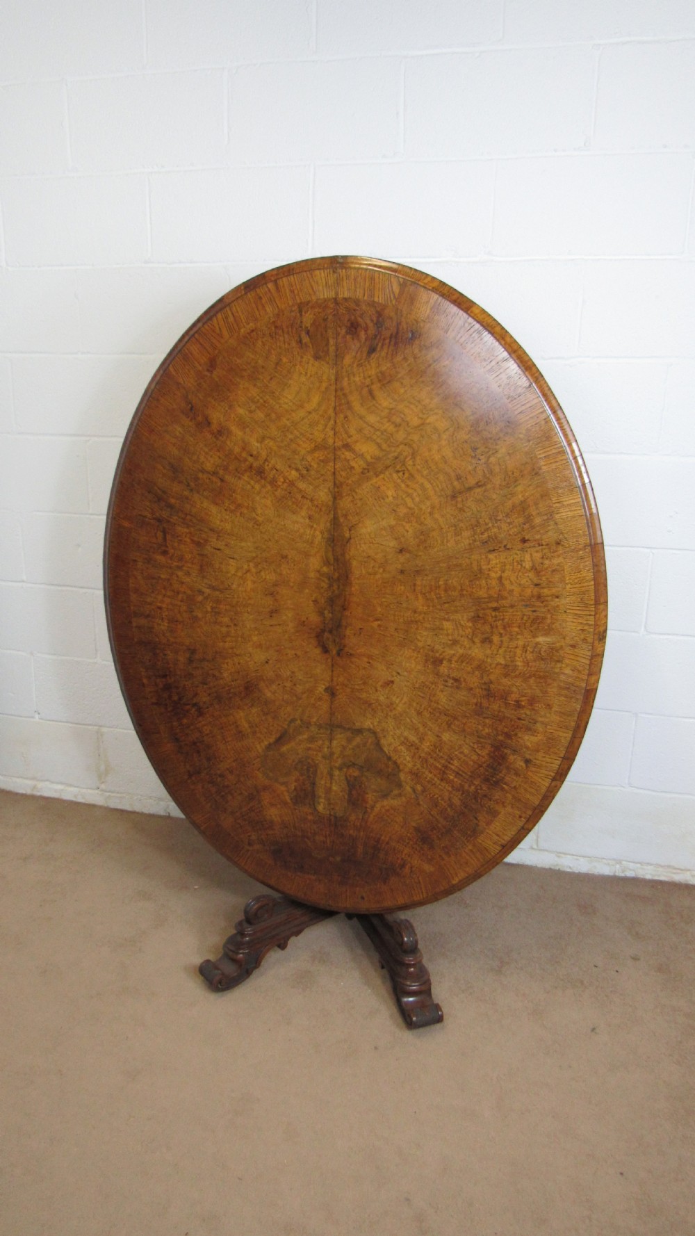 Superb pollard oak centre table 