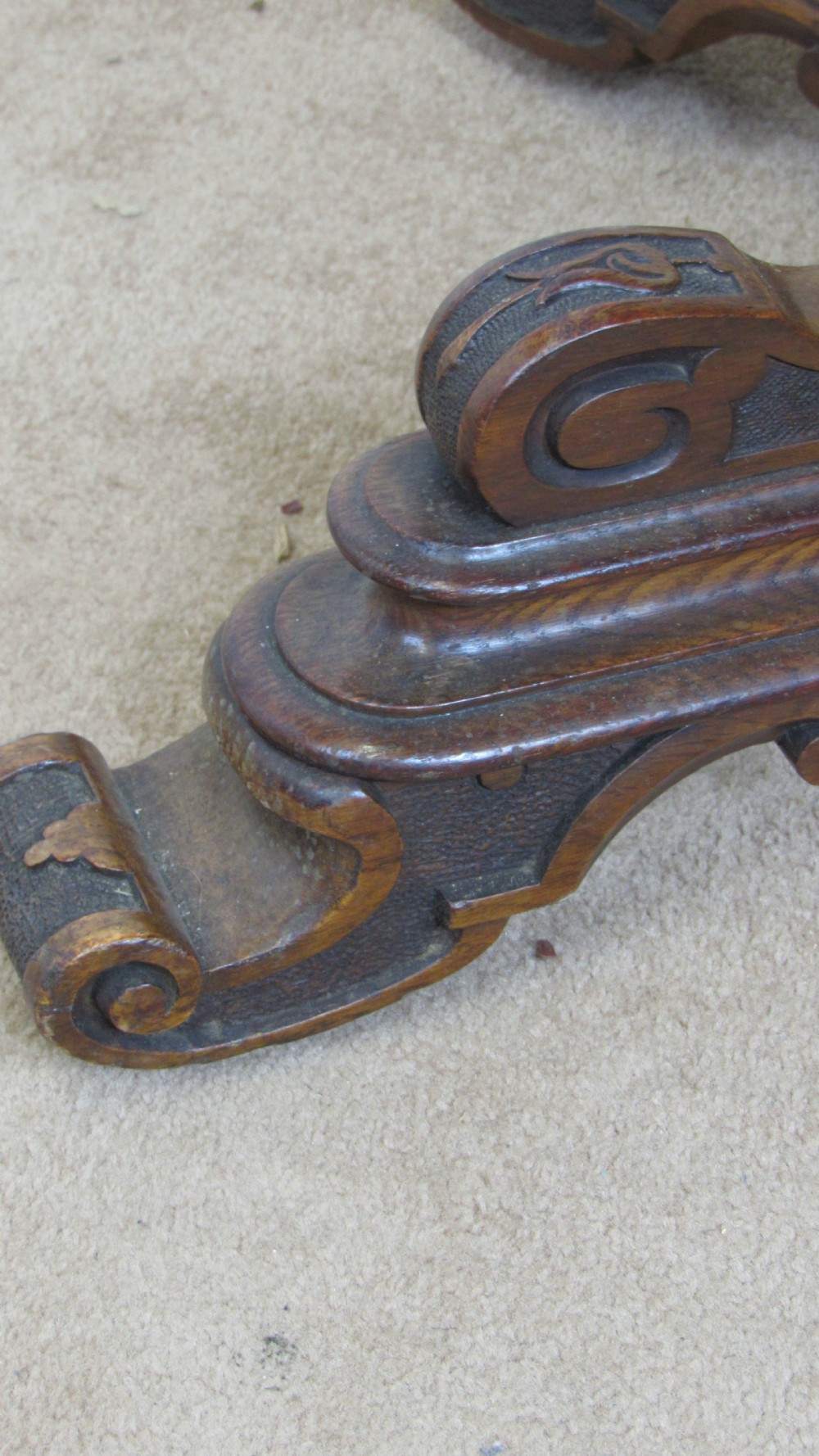 Superb pollard oak centre table  View VI