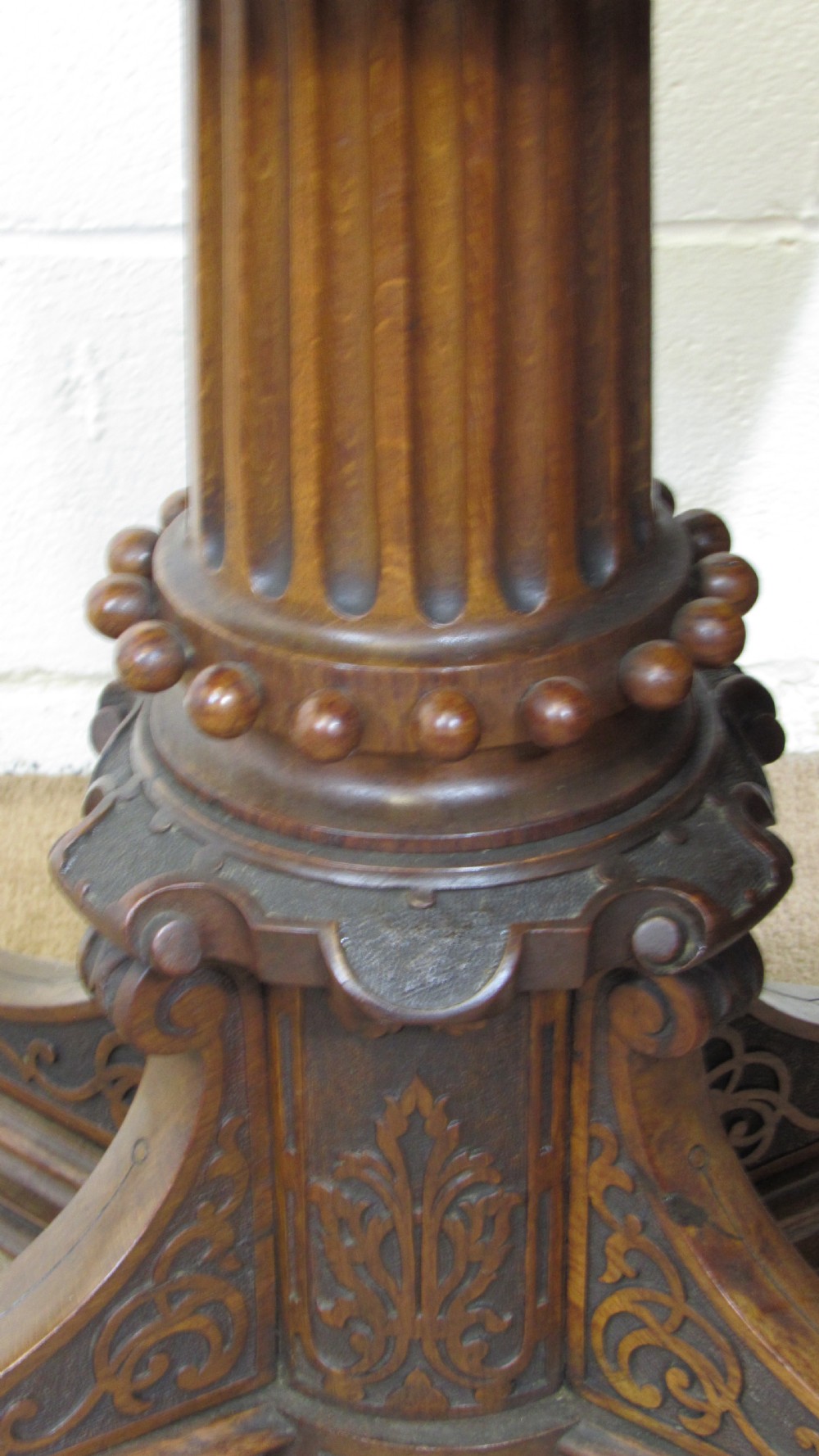 Superb pollard oak centre table  View VIII