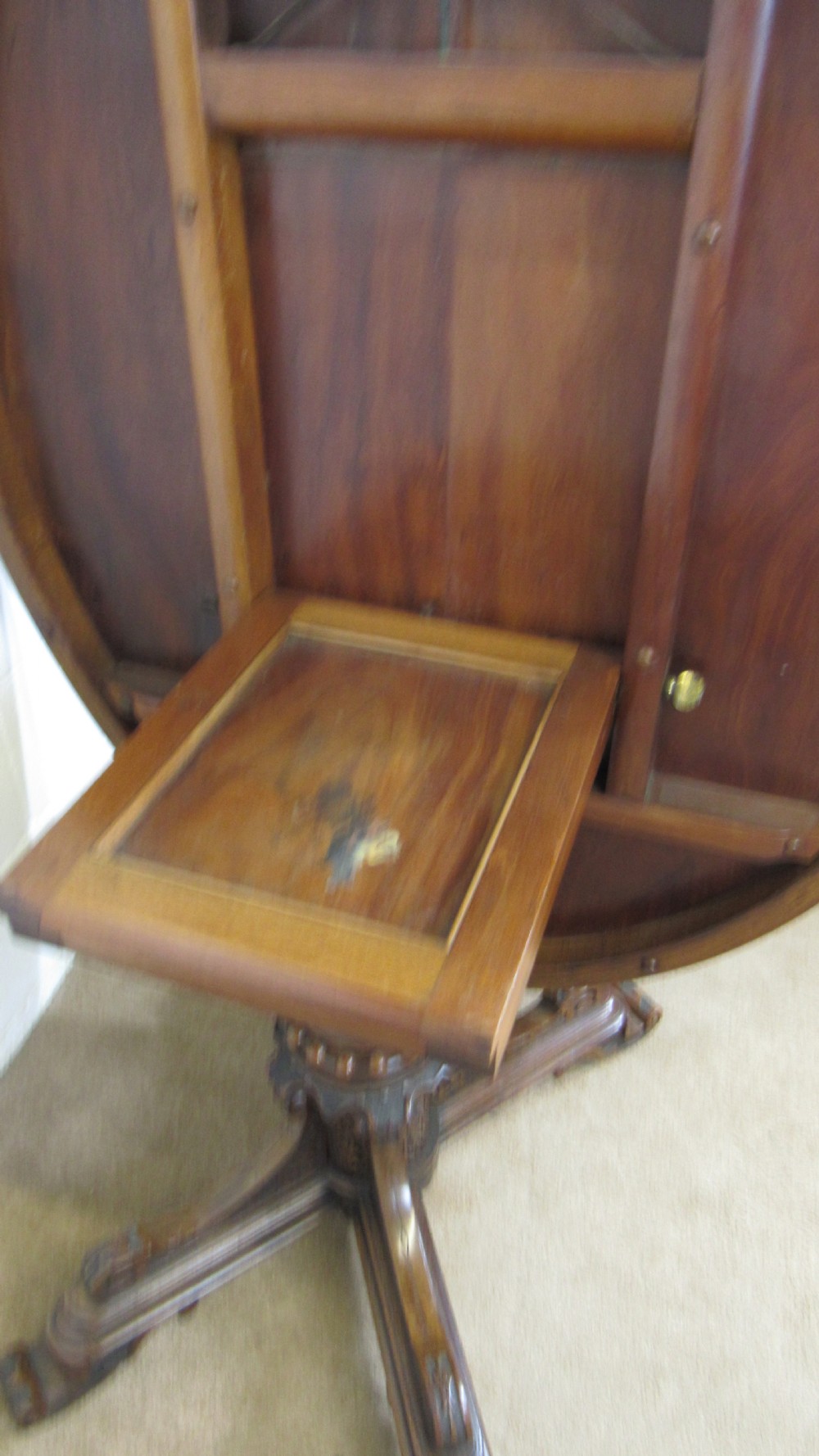 Superb pollard oak centre table  View IX