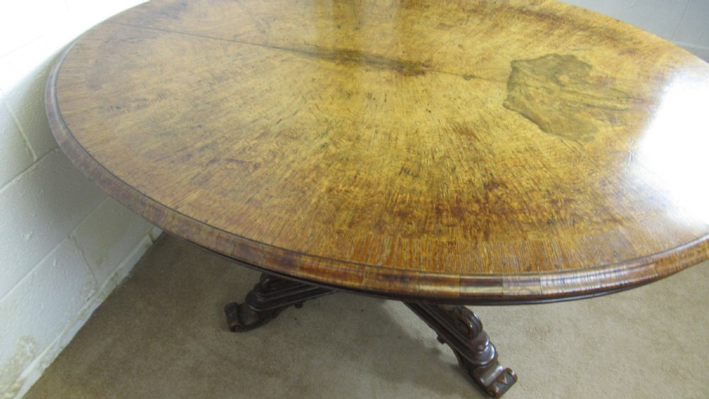Superb pollard oak centre table  View XII