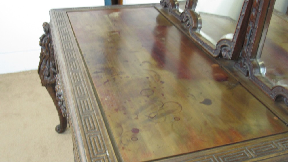 Fantastic carved dressing table   View XVII