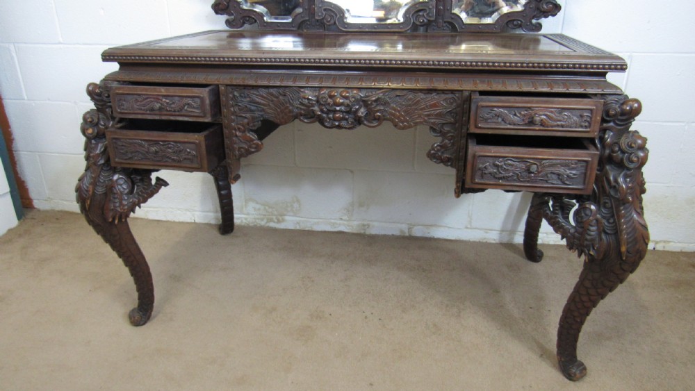 Fantastic carved dressing table   View XX