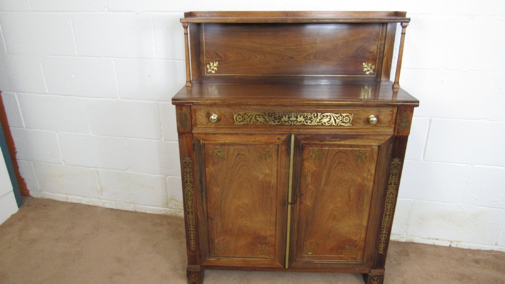 regency small brass chiffonier View III