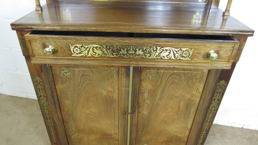 regency small brass chiffonier View XVI