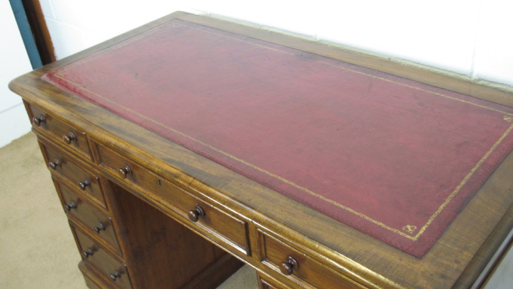 Victorian pedestal desk  View II