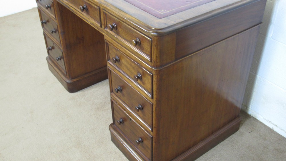 Victorian pedestal desk  View III