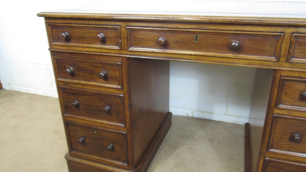 Victorian pedestal desk  View VI