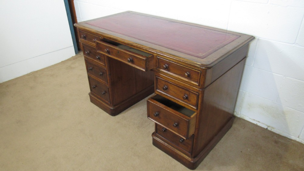 Victorian pedestal desk  View XII