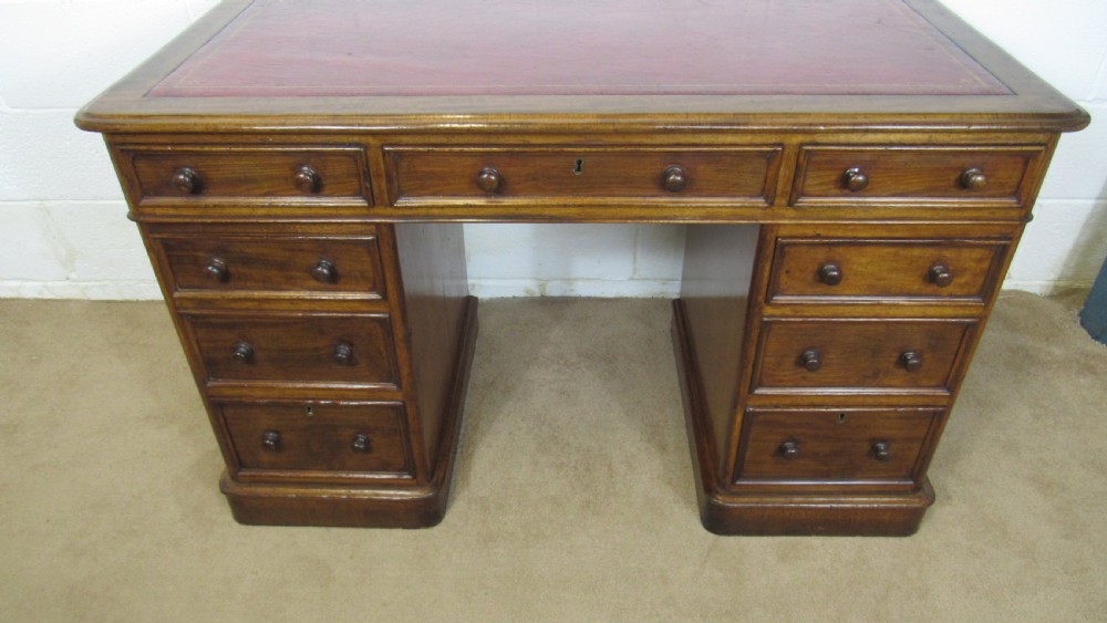 Victorian pedestal desk  View XIII