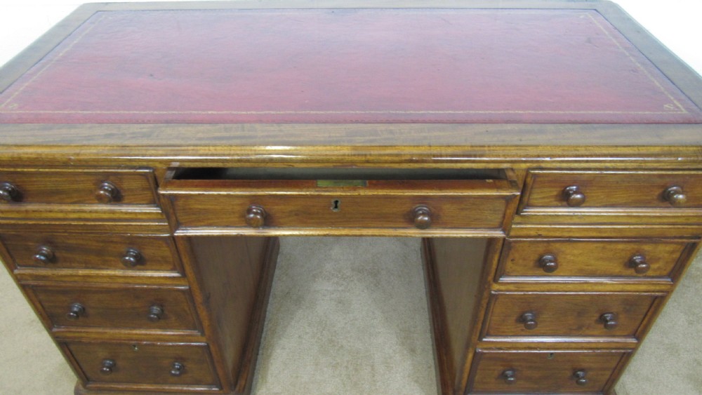 Victorian pedestal desk  View XV