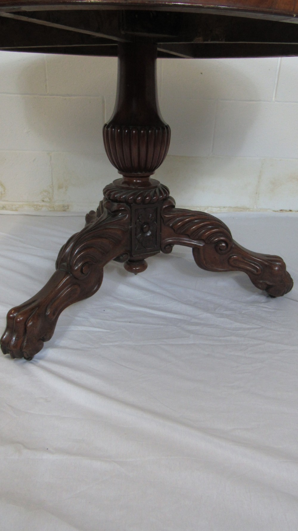 Superb marble topped  walnut centre table  View IV