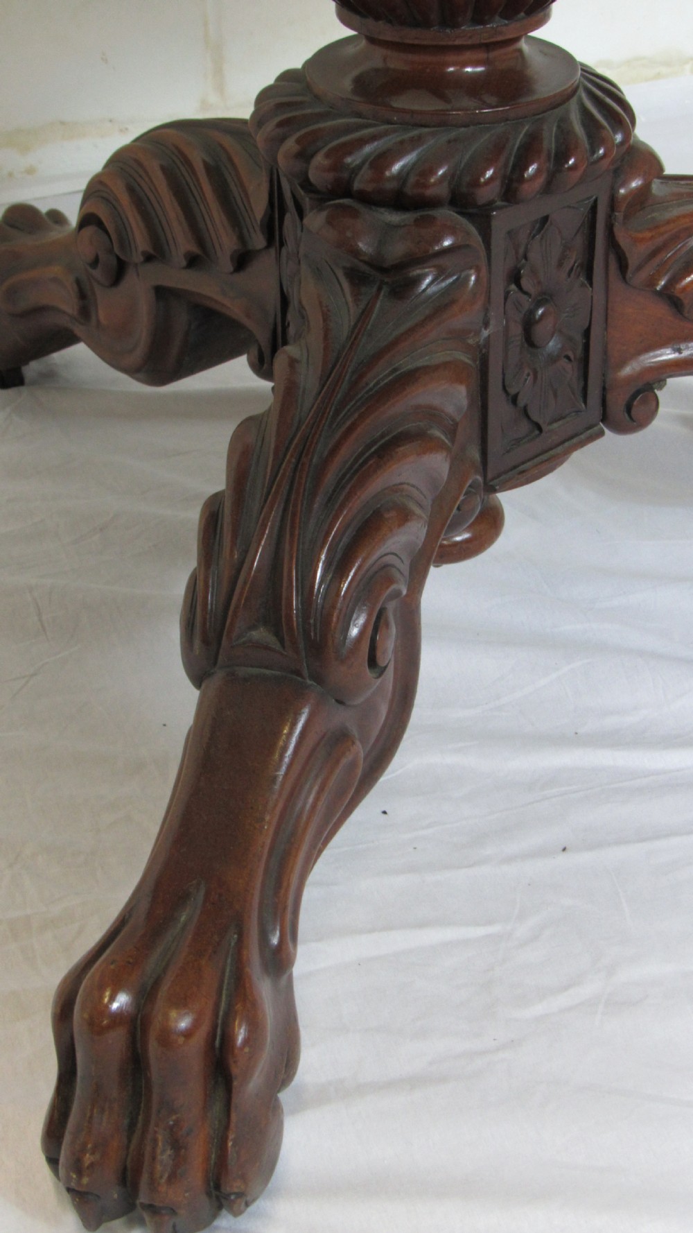 Superb marble topped  walnut centre table  View VI