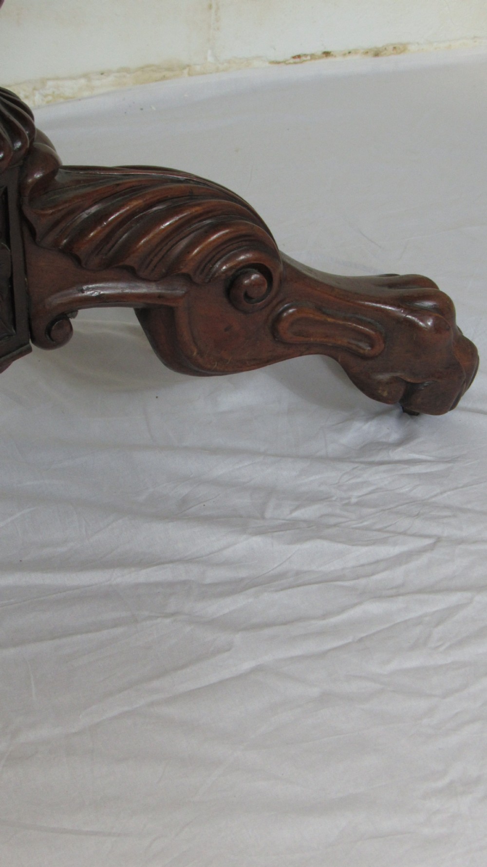 Superb marble topped  walnut centre table  View VII
