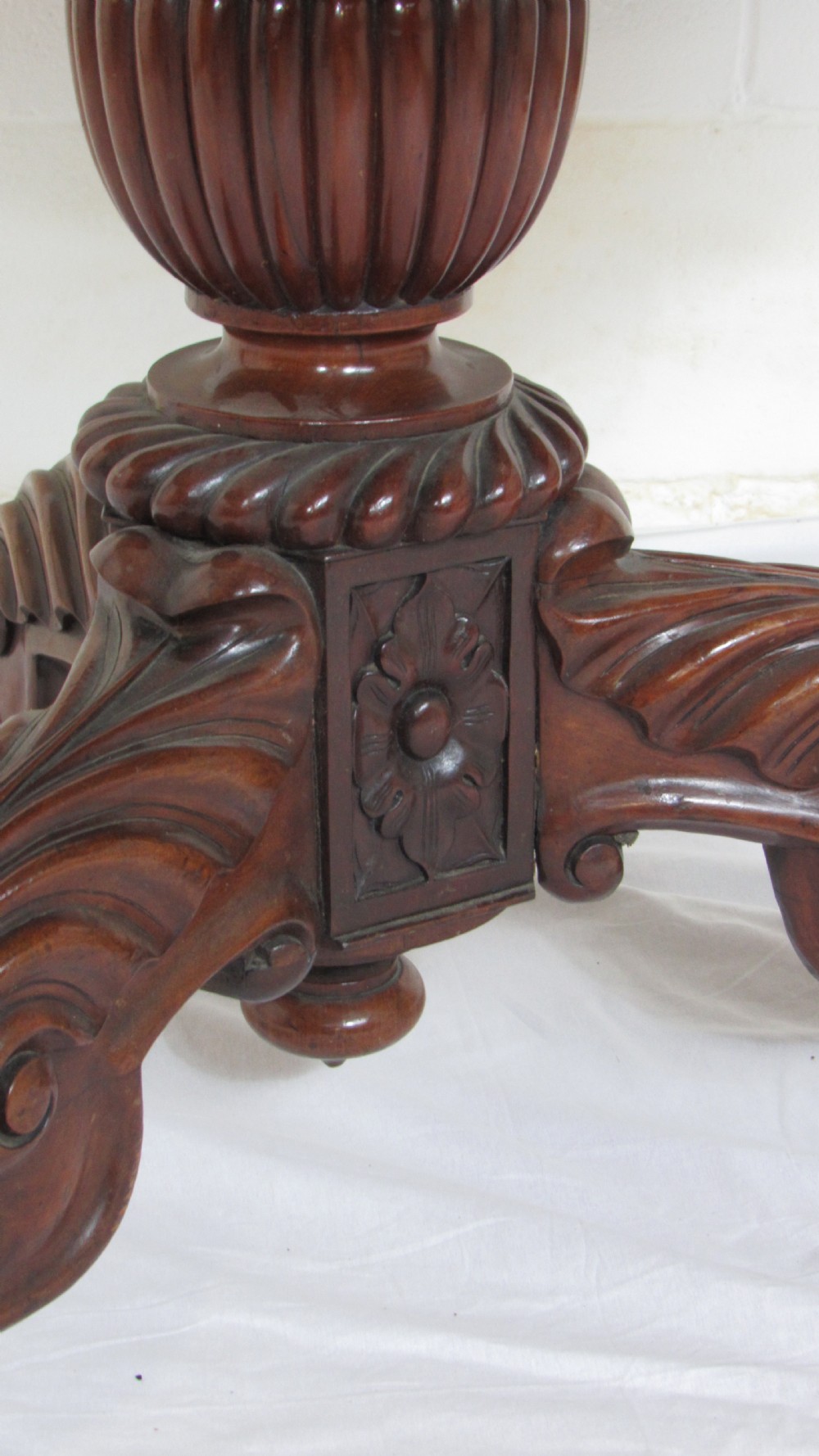 Superb marble topped  walnut centre table  View IX