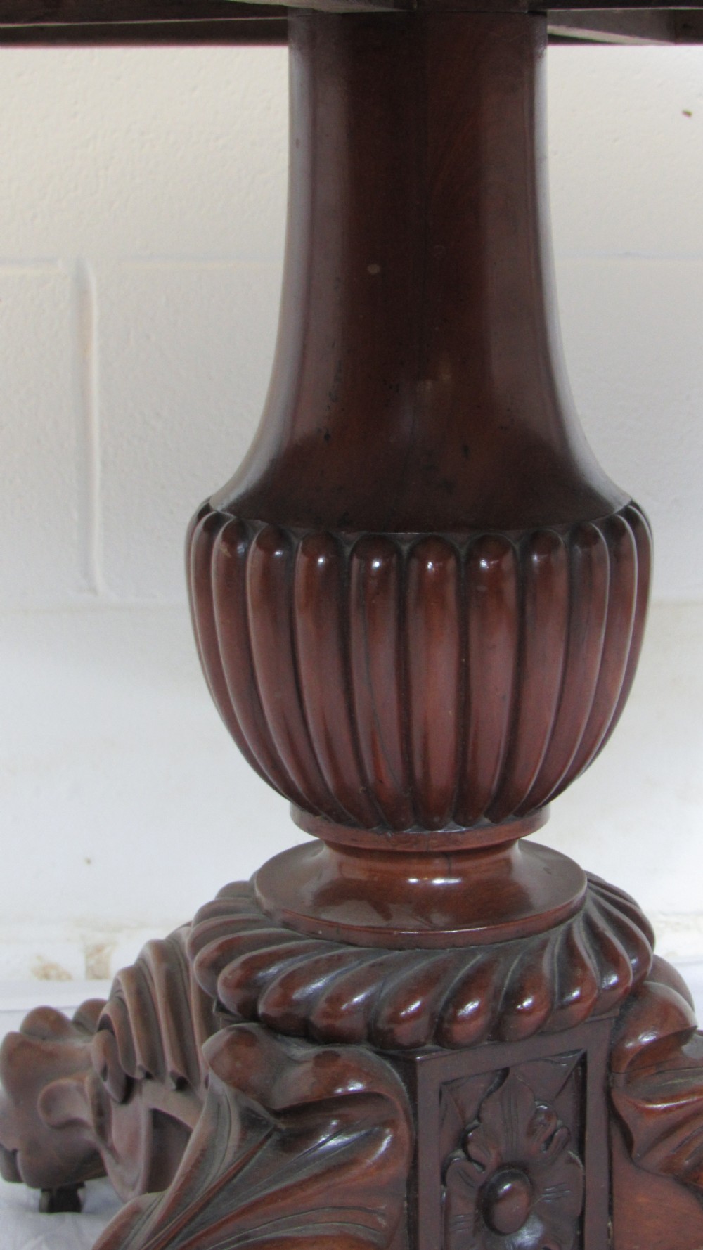 Superb marble topped  walnut centre table  View X