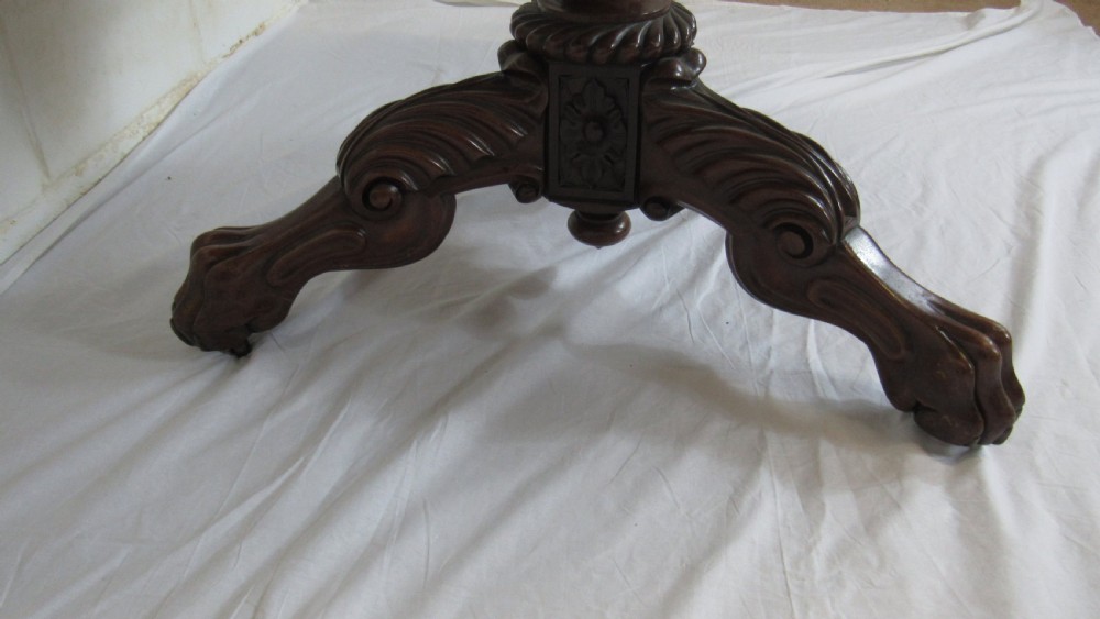 Superb marble topped  walnut centre table  View XV