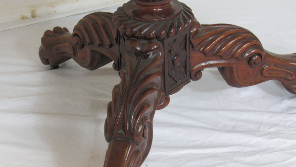 Superb marble topped  walnut centre table  View XVIII