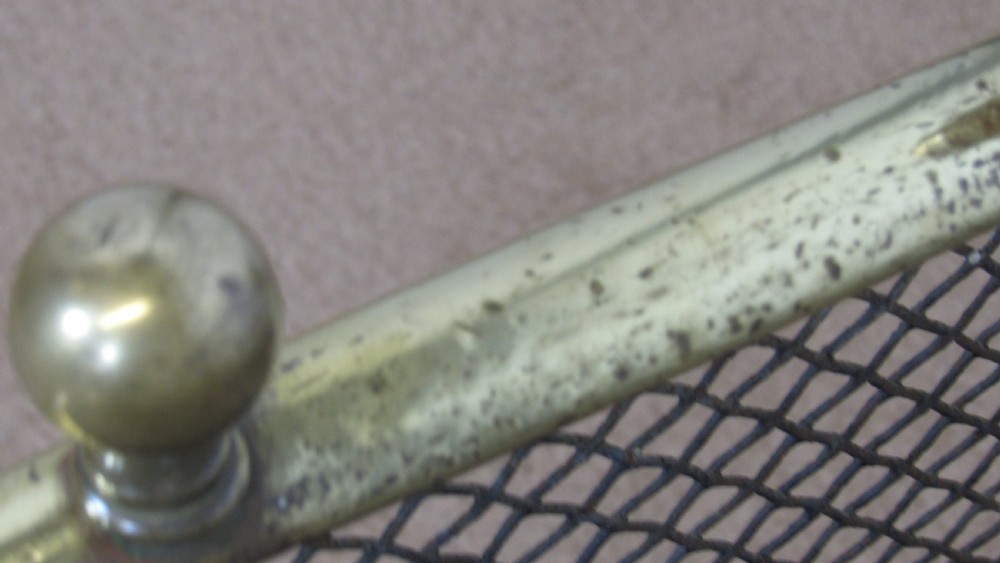 Near pair of brass and steel nursery fenders  View VII