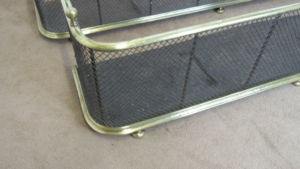 Near pair of brass and steel nursery fenders  View VIII