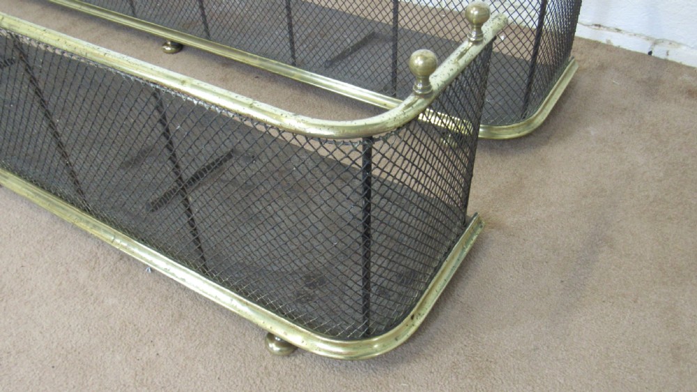 Near pair of brass and steel nursery fenders  View IX