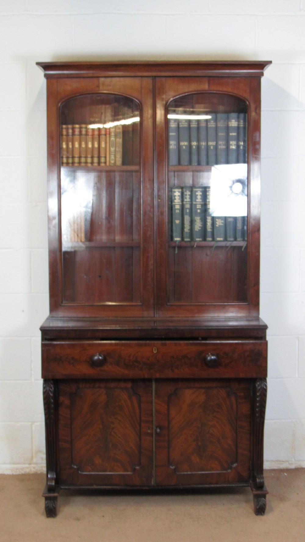 Mahogany secretaire bookcase  View III