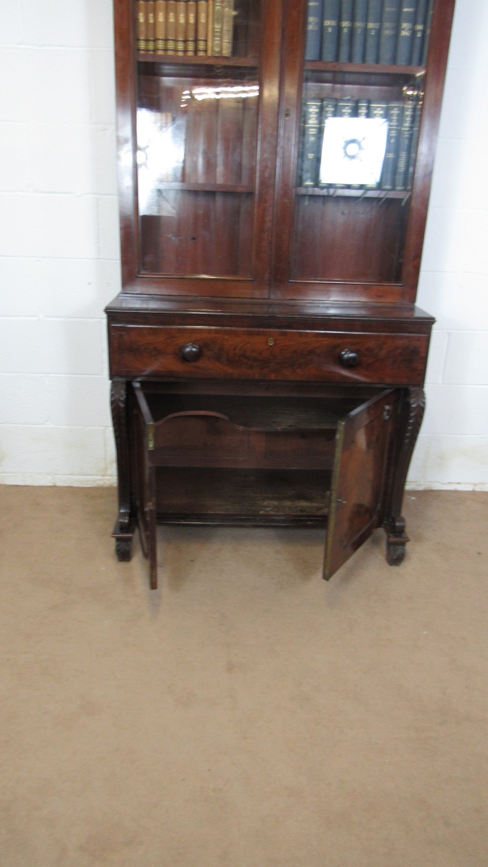 Mahogany secretaire bookcase  View VIII