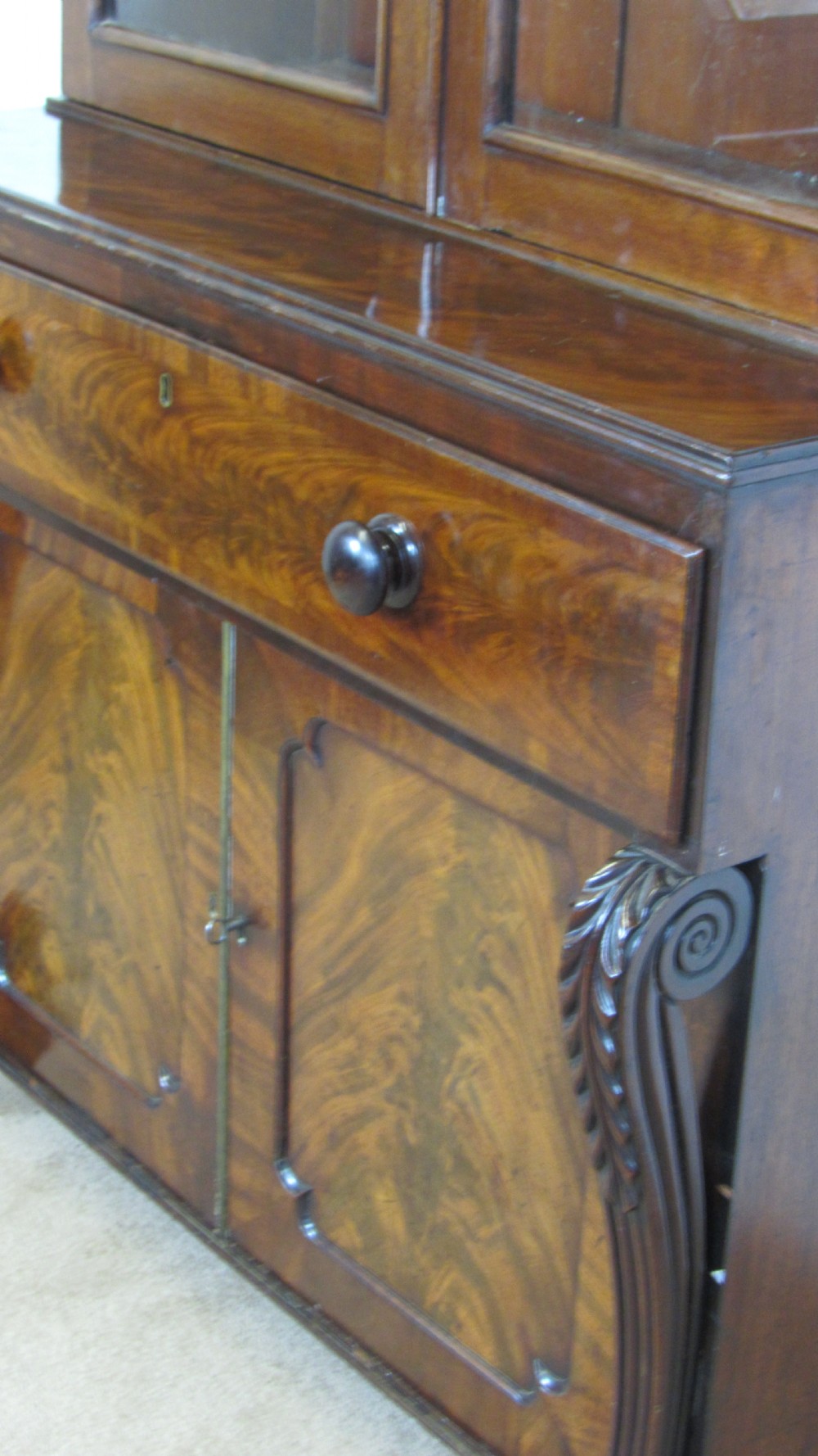 Mahogany secretaire bookcase  View XV
