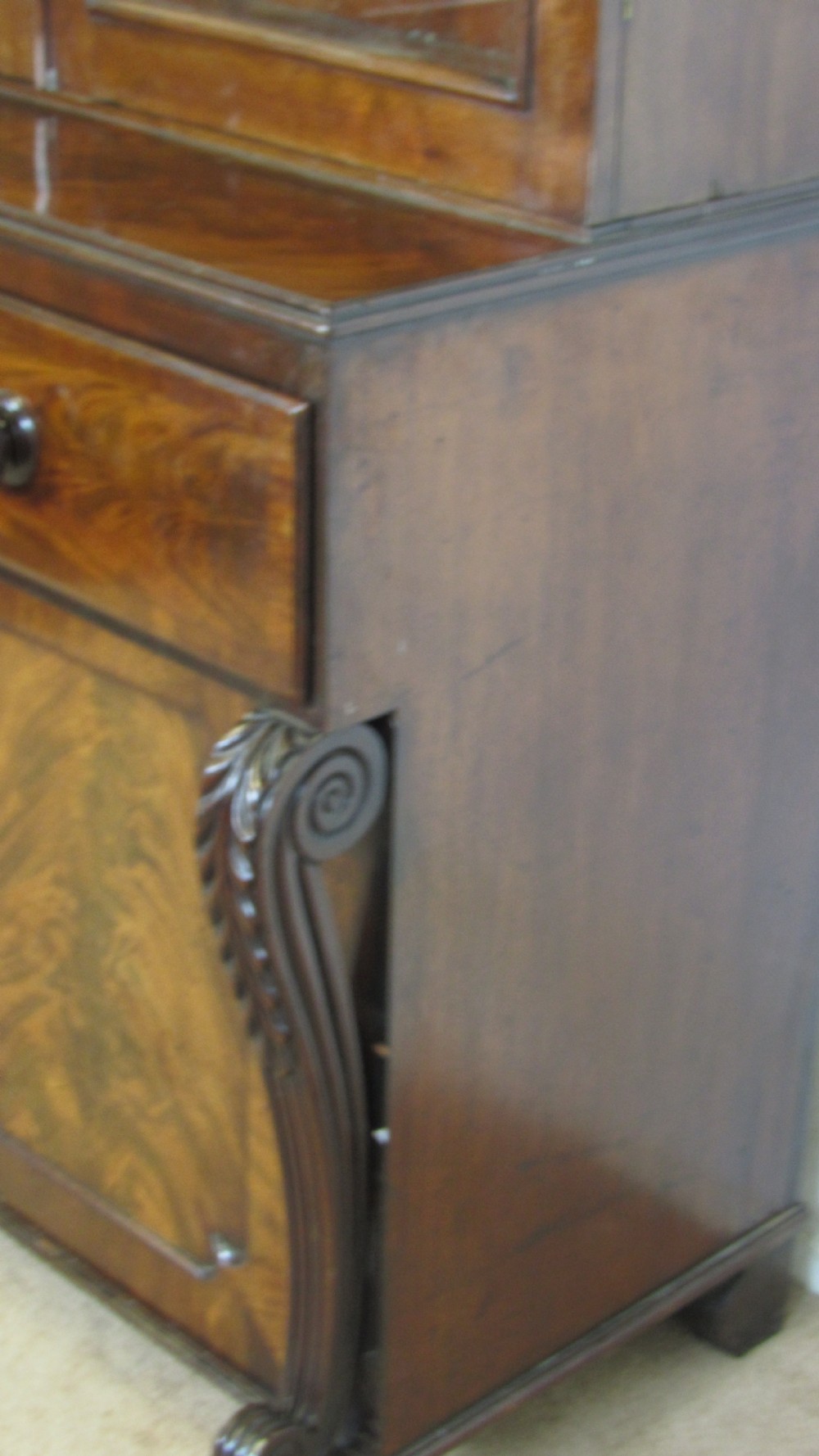 Mahogany secretaire bookcase  View XVII