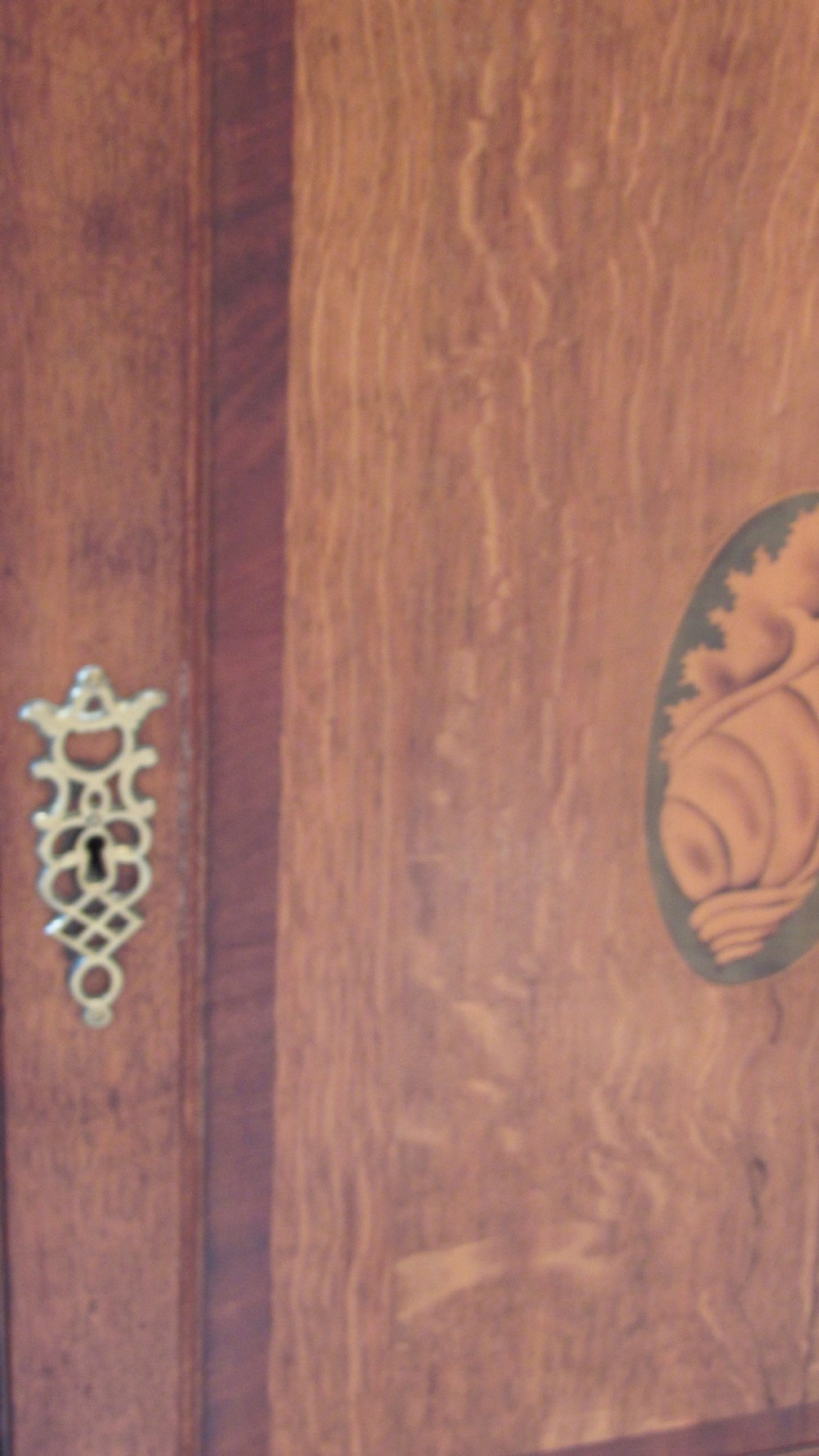 Georgian oak and mahogany corner cupboard View XII