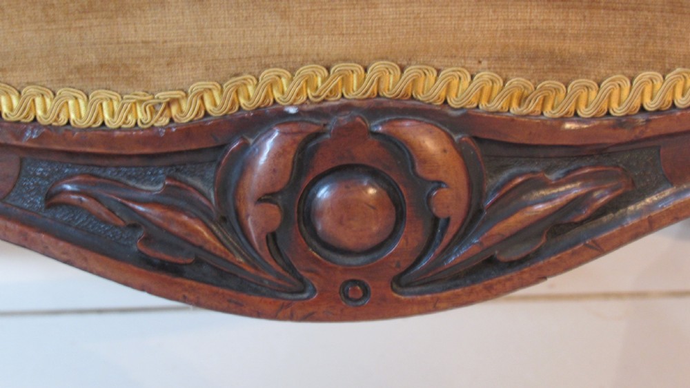 Walnut victorian lounge chair View XIII