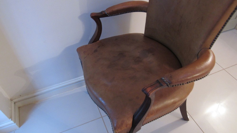 superb leather desk chair  View XII