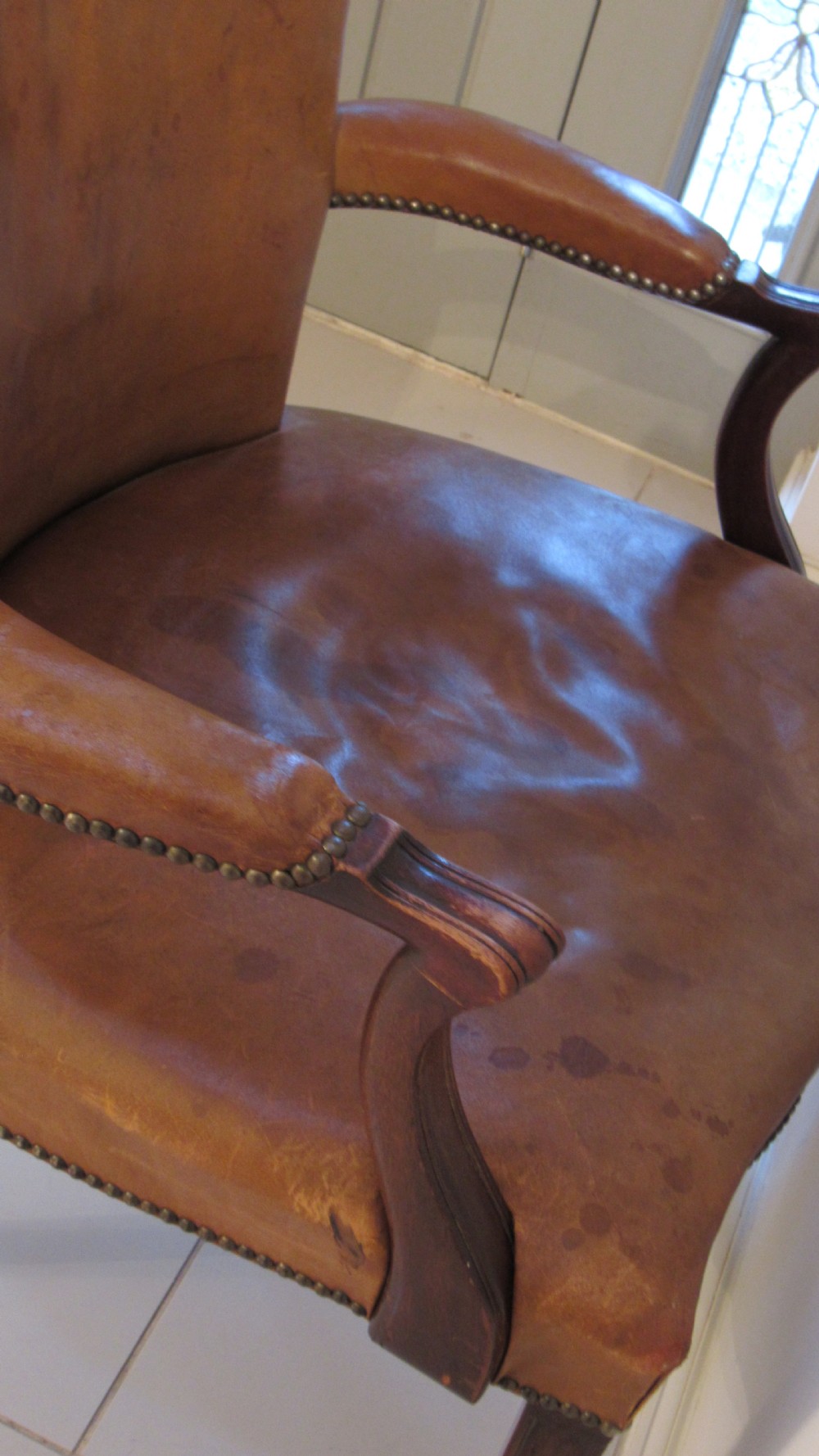 superb leather desk chair  View XIX