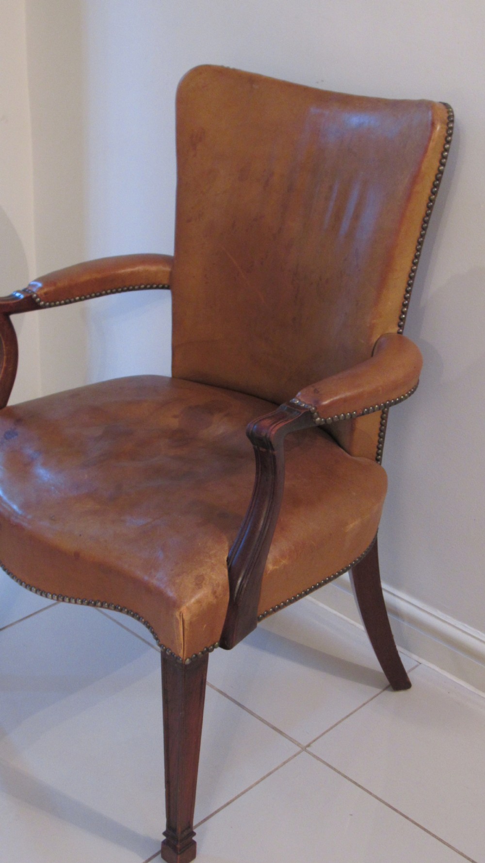 superb leather desk chair  View XX
