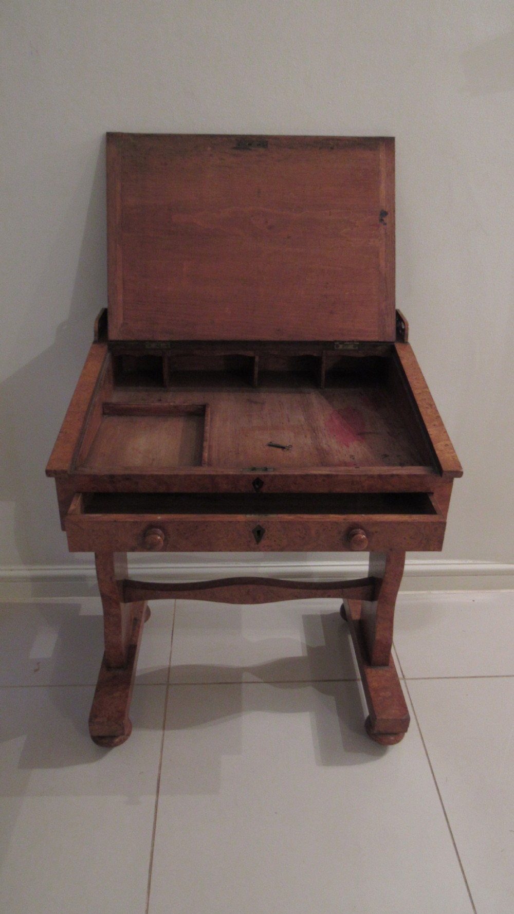 Superb burr oak desk View VII