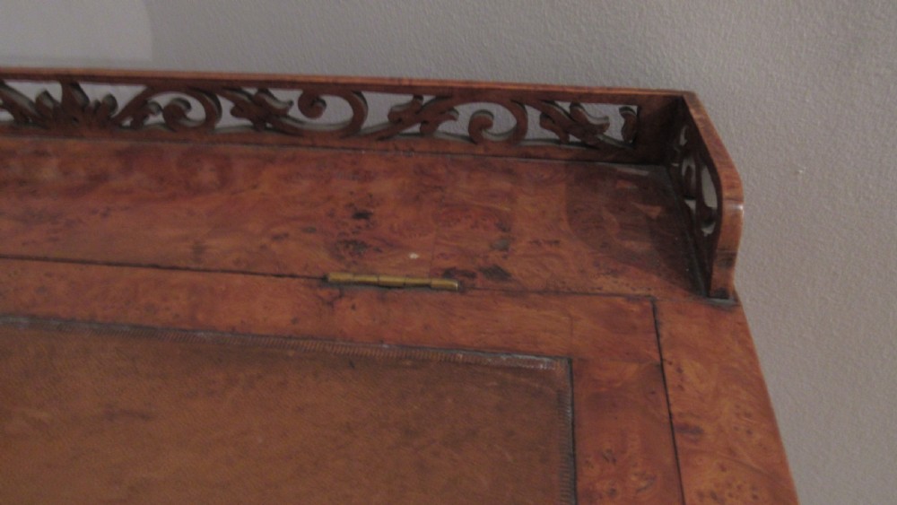 Superb burr oak desk View XII