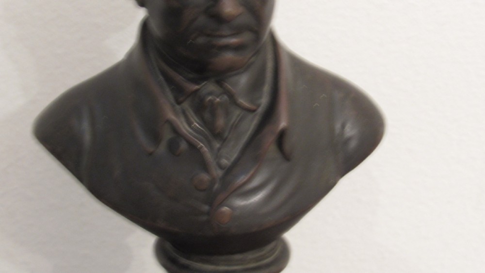 19thc bronze bust  View III