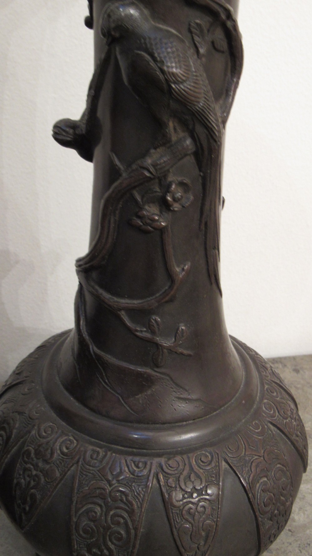 Pair Japanese bronze vases  View XXI