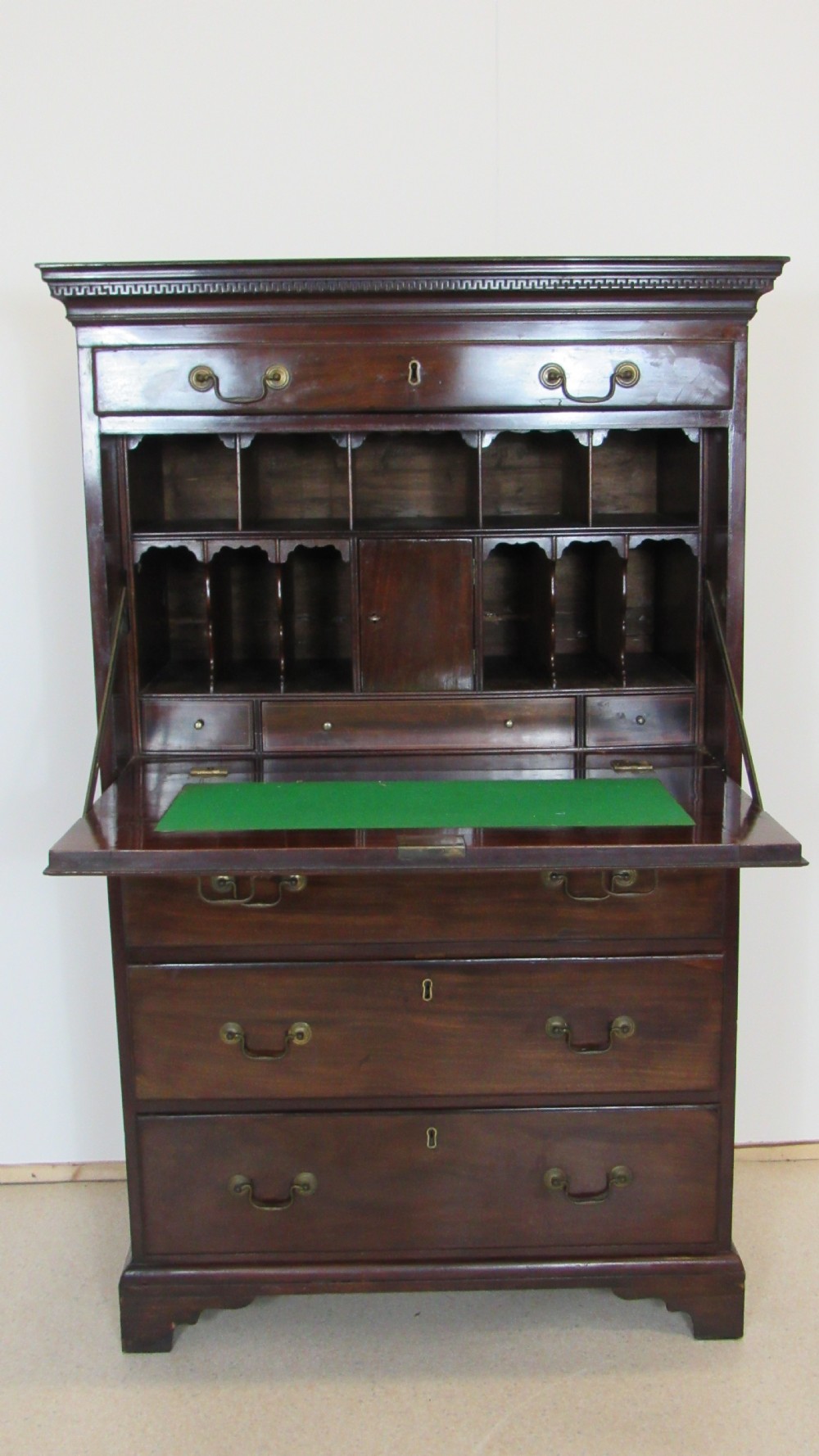 Rare irish secretaire georgian chest 