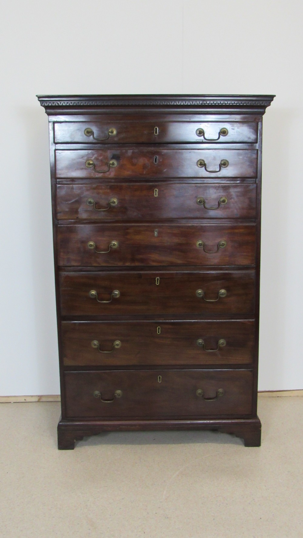 Rare irish secretaire georgian chest  View II