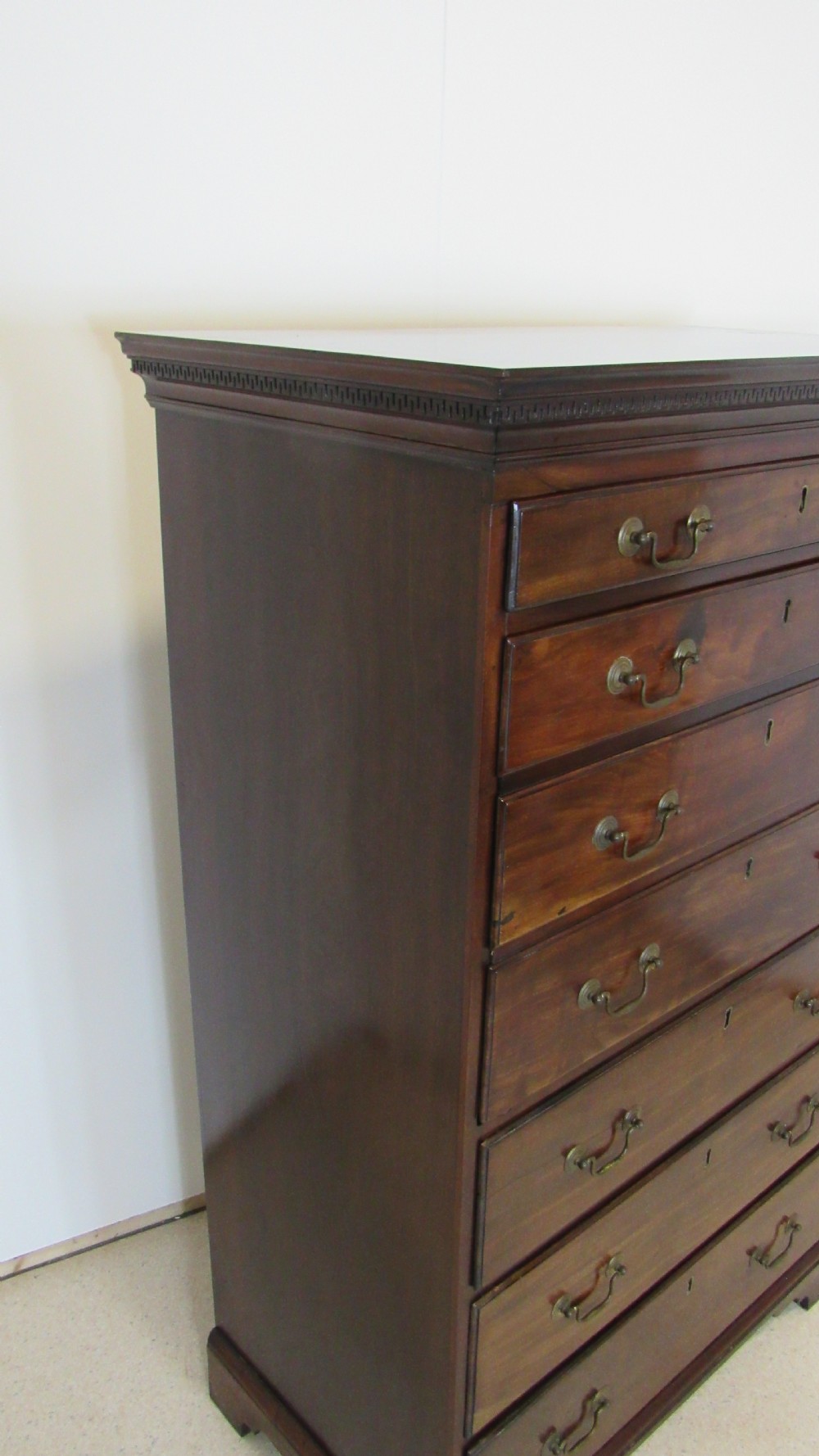 Rare irish secretaire georgian chest  View XV