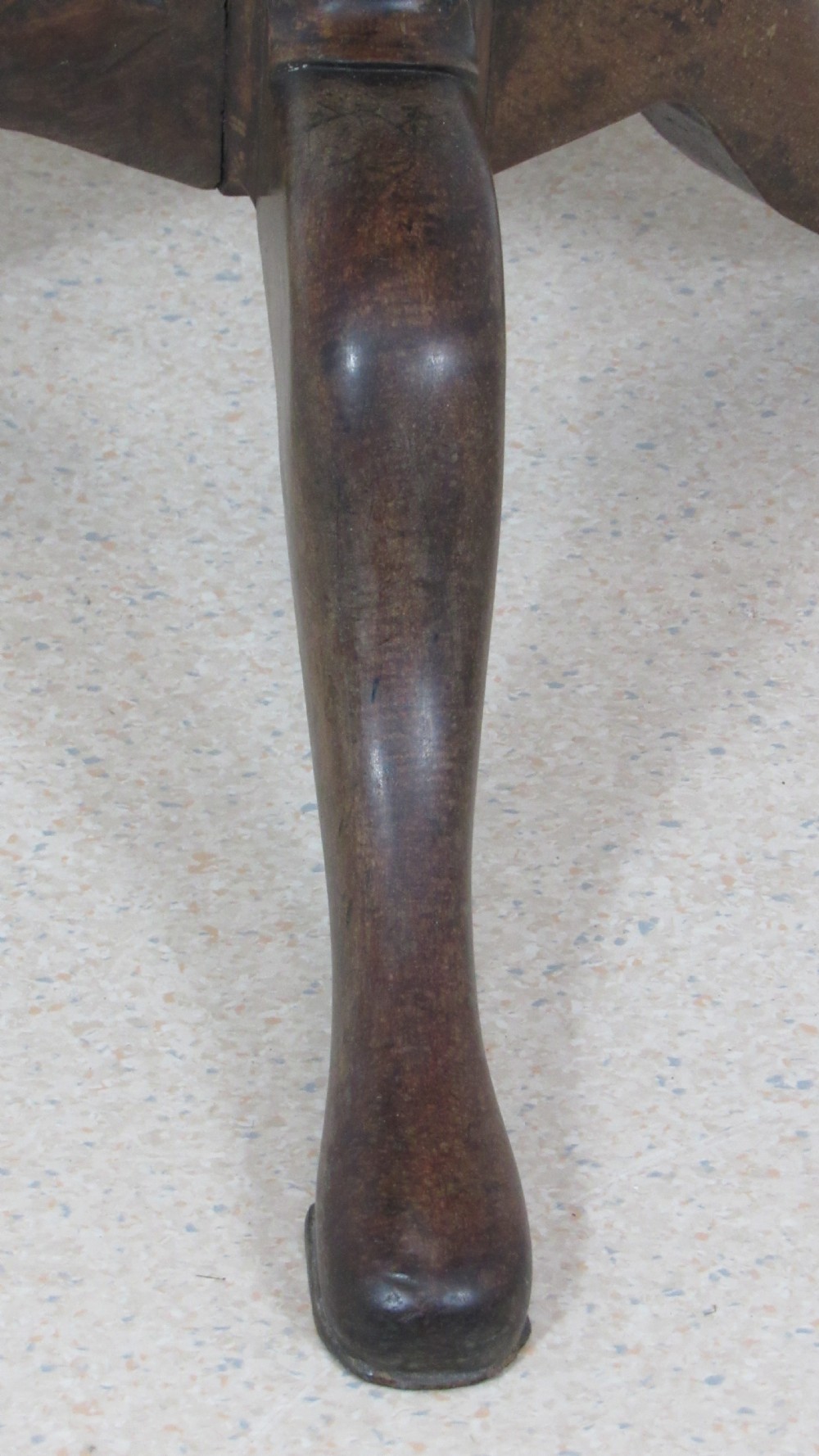 Georgian mahogany snap top table  View II