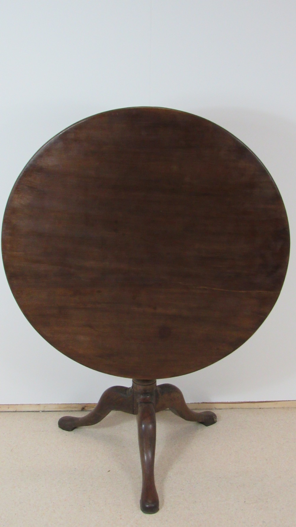 Georgian mahogany snap top table  View III